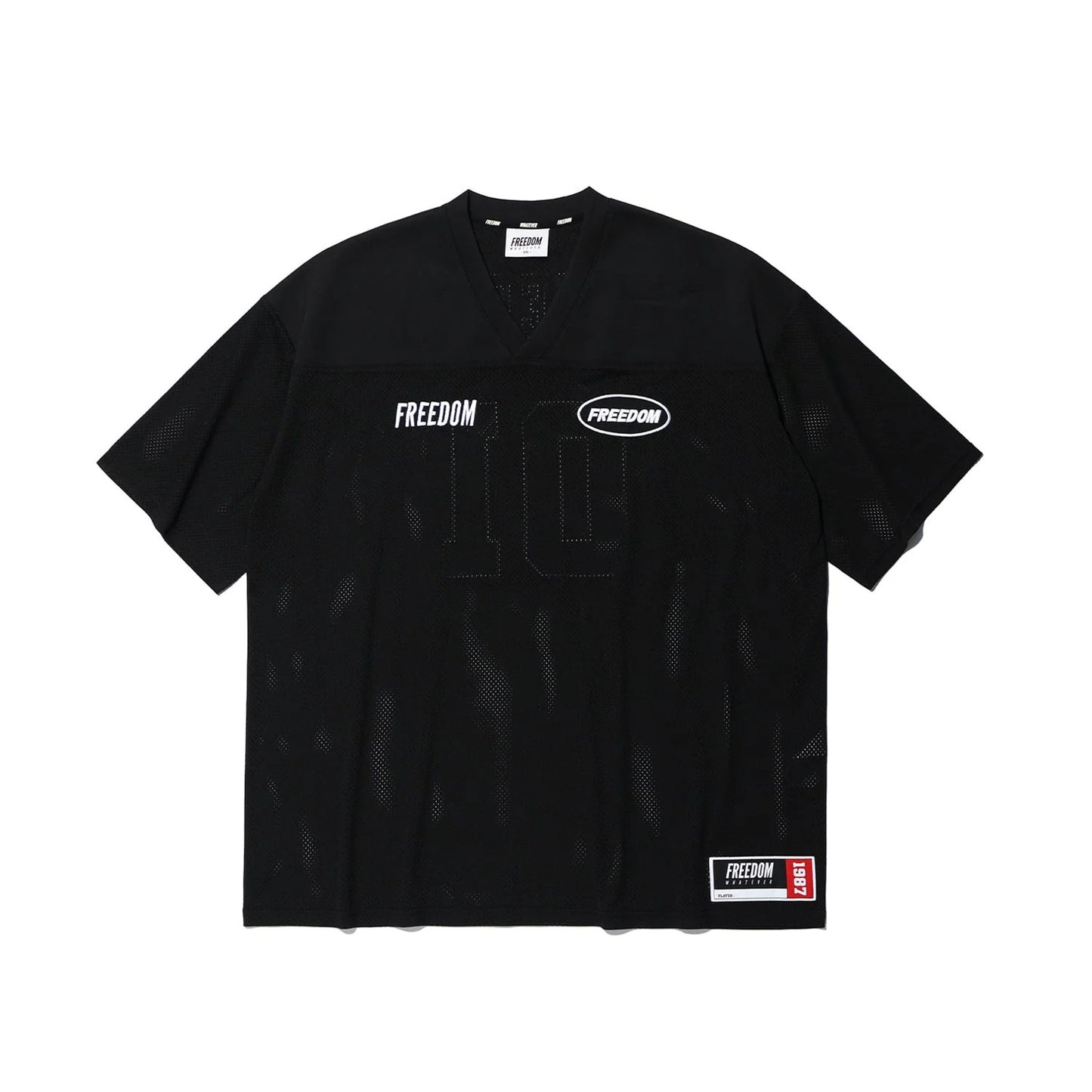 FREEDOM Mesh Rugby Jersey (Black)
