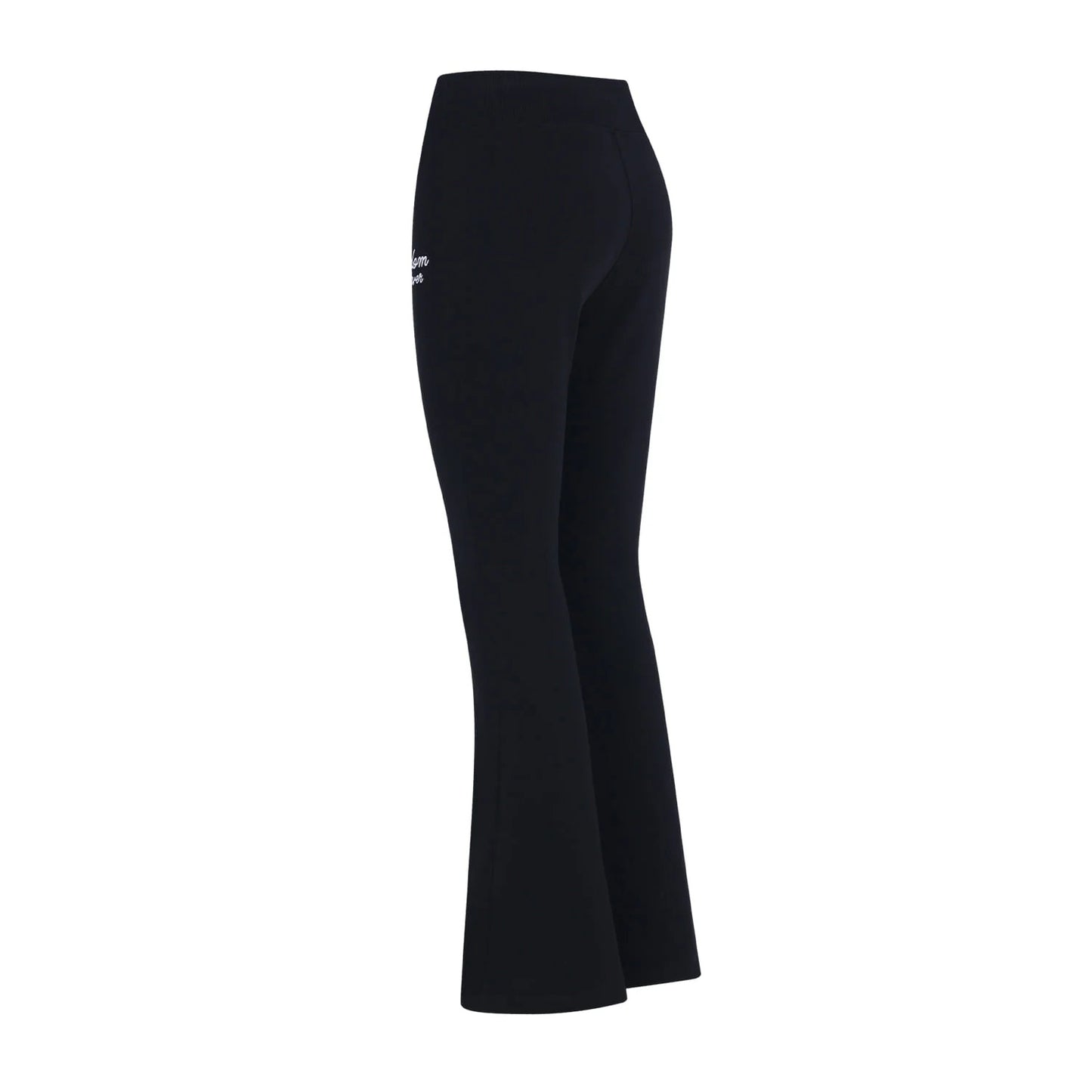 High Banding Boot Cut Sweat Pants women (Black)