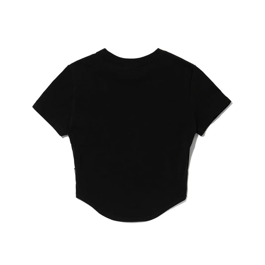 Women's OLYMPIA Big Logo Crop T-Shirt (Black)