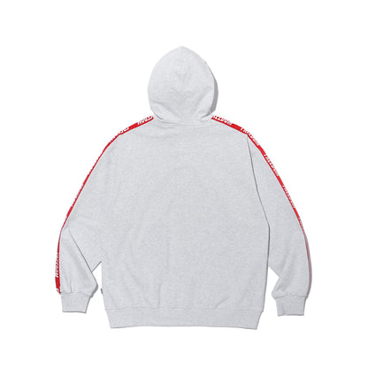 Freedom Lettering Hooded Zip-Up (Melange)