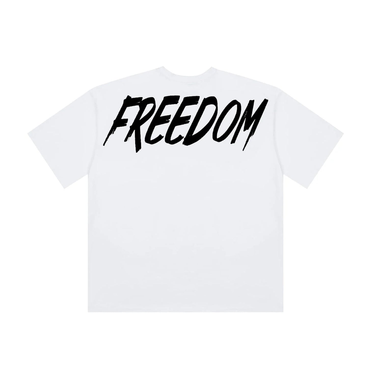 FREEDOM Overfit Back Printing T-Shirt (White)