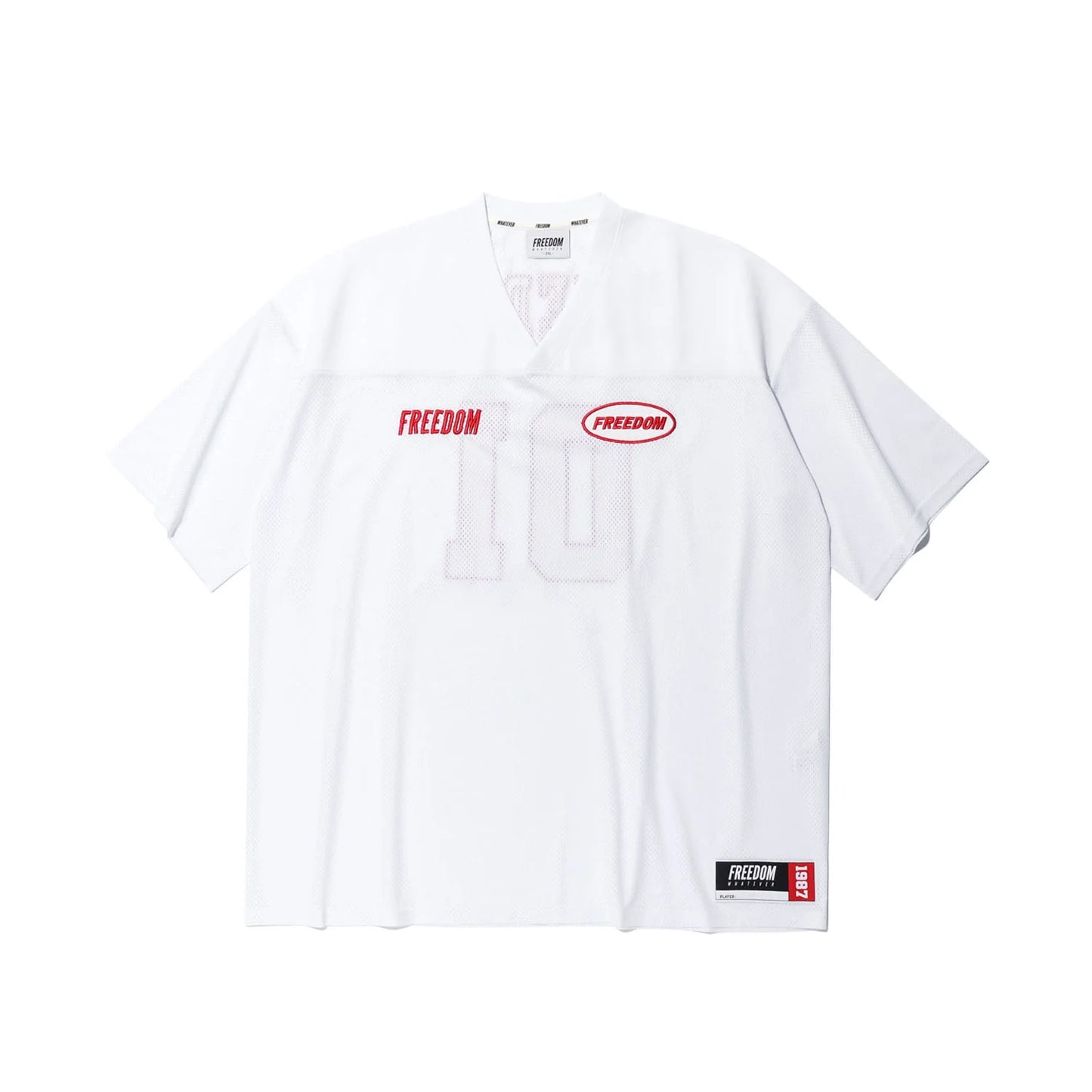 FREEDOM Mesh Rugby Jersey (White)