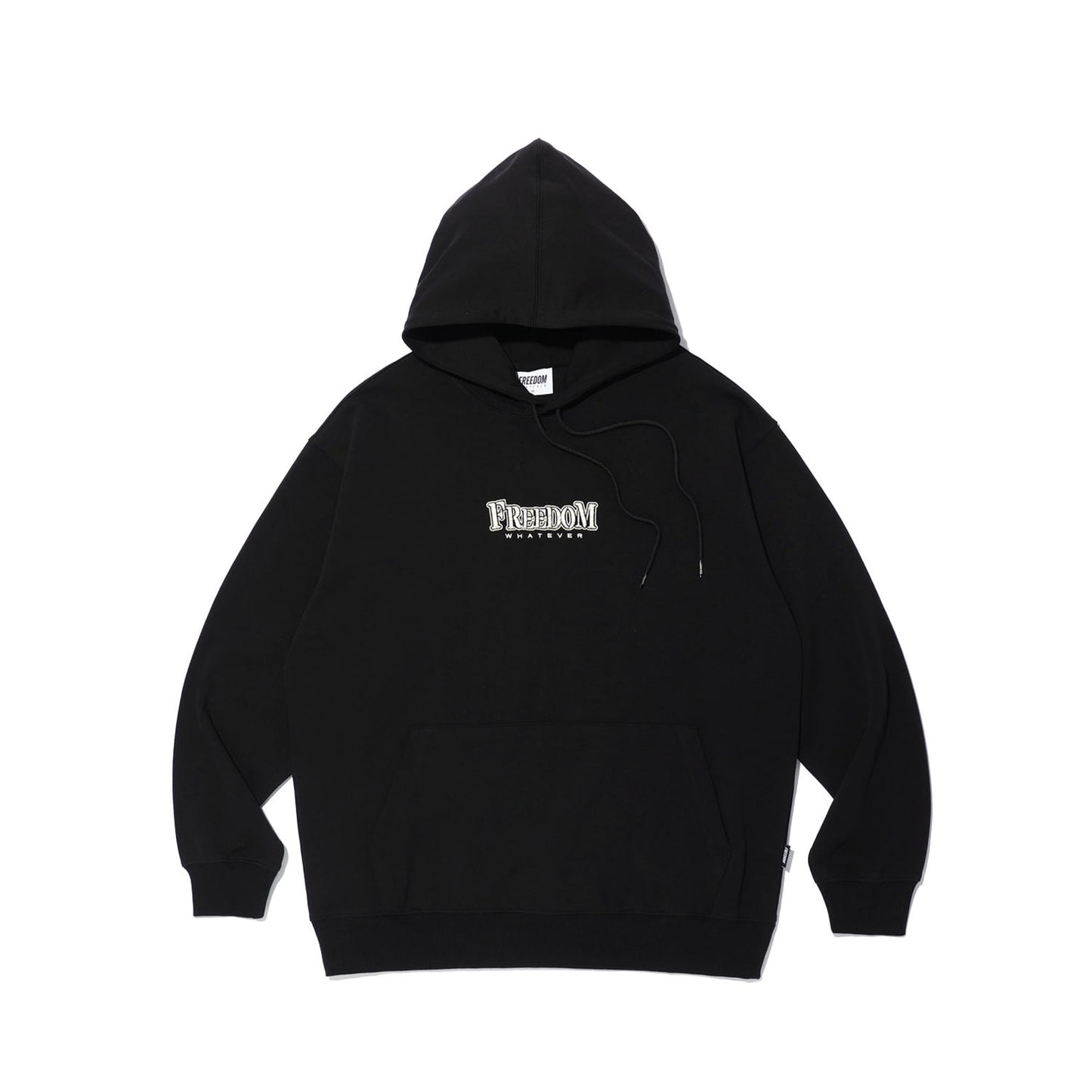 Striped Small Logo Hoodie (Black)
