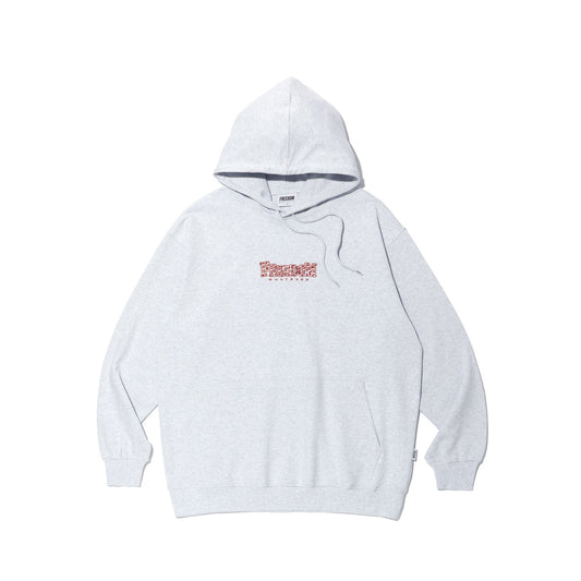 Striped small logo hoodie (melange)