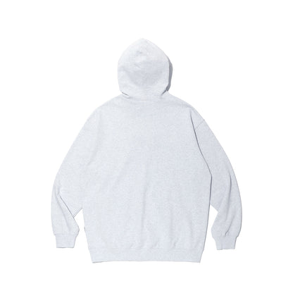 Striped small logo hoodie (melange)