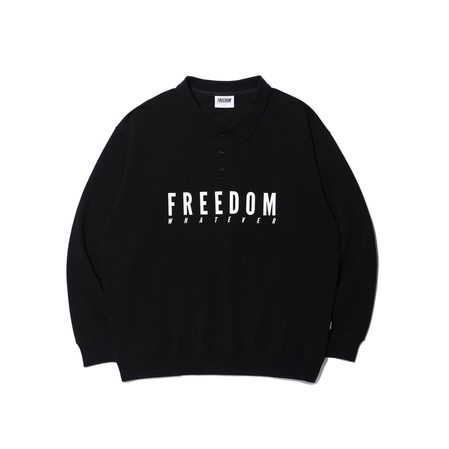 Logo Pique Sweatshirt (Black)