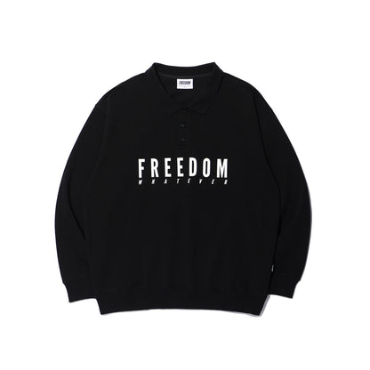 Logo Pique Sweatshirt (Black)