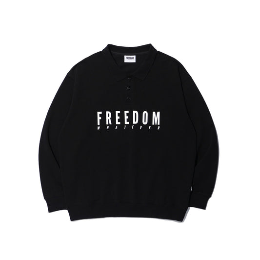 Logo Pique Sweatshirt (Black)