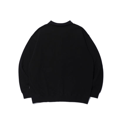 Logo Pique Sweatshirt (Black)