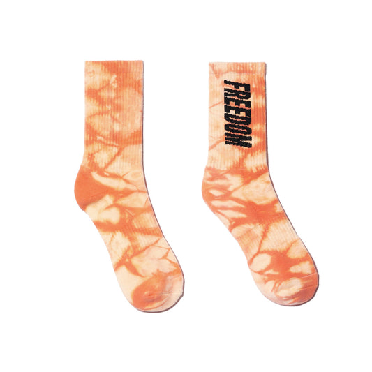 Logo Tie Dye Socks (Orange)