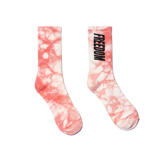Logo Tie Dye Socks (Pink)