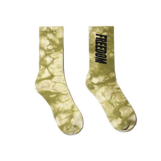 Logo Tie Dye Socks (Yellow)