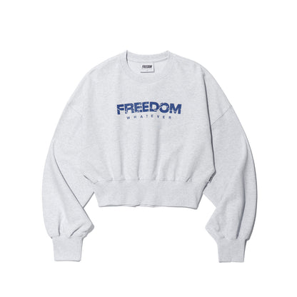 Women's Fisher Logo Crop Sweatshirt (Melange)