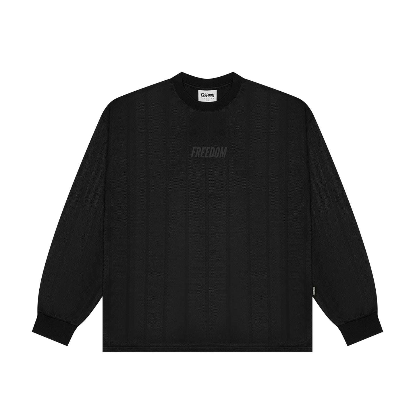 Freedom logo coated mesh long sleeve (black)