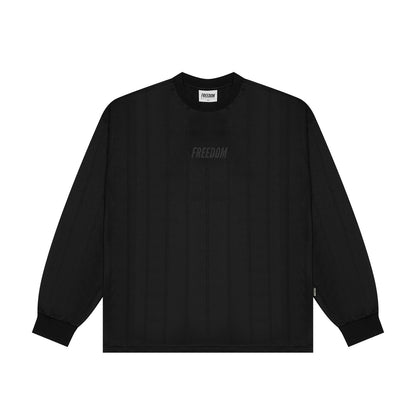 Freedom logo coated mesh long sleeve (black)