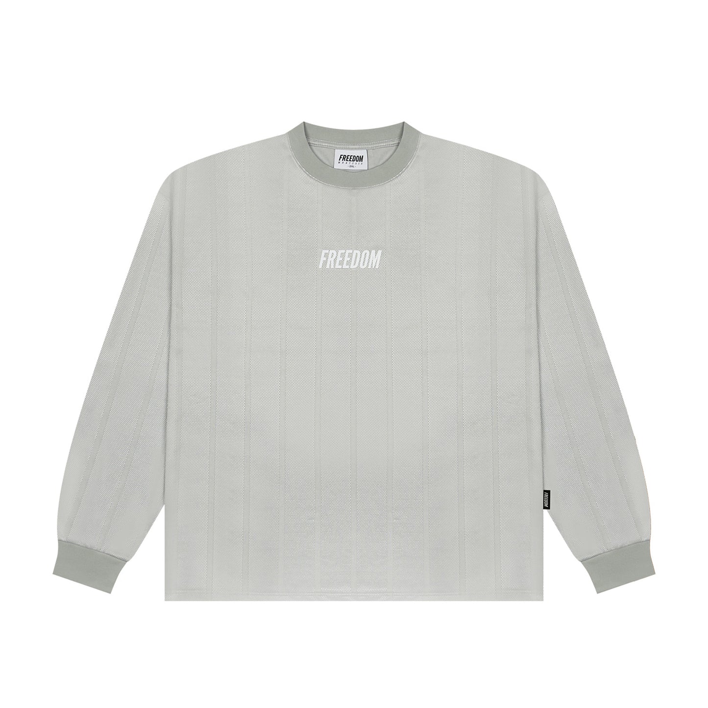 Freedom logo coated mesh long sleeve (Gray)