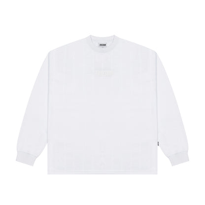 Freedom logo coated mesh long sleeve (white)