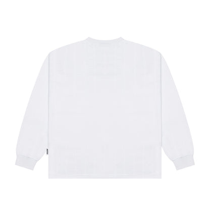 Freedom logo coated mesh long sleeve (white)