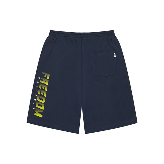 FREEDOM Side Logo Shorts (Navy/Yellow)
