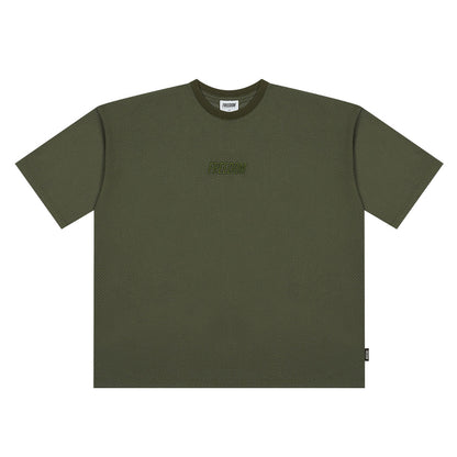 Freedom logo mesh overfit T-shirt (haki)