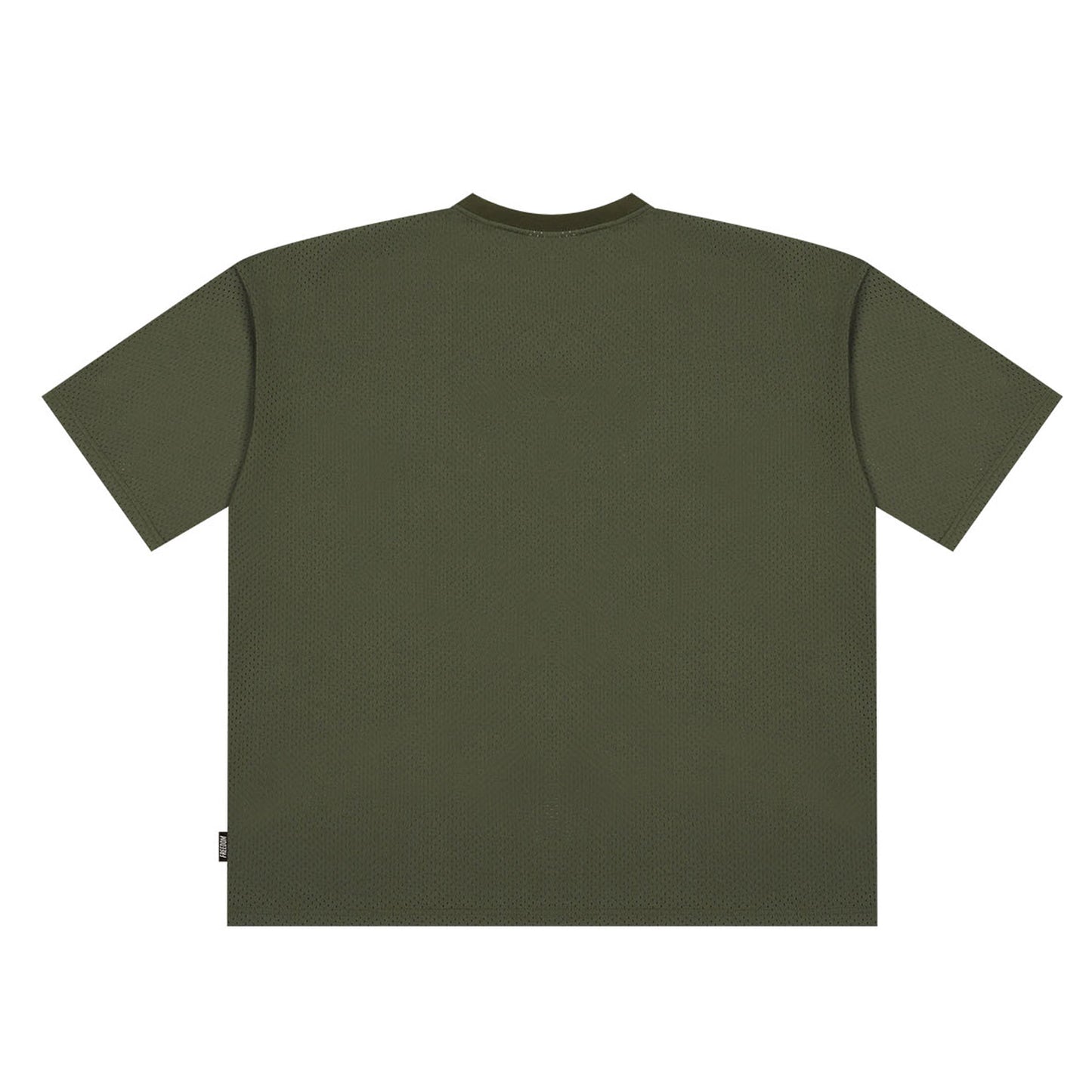 Freedom logo mesh overfit T-shirt (haki)