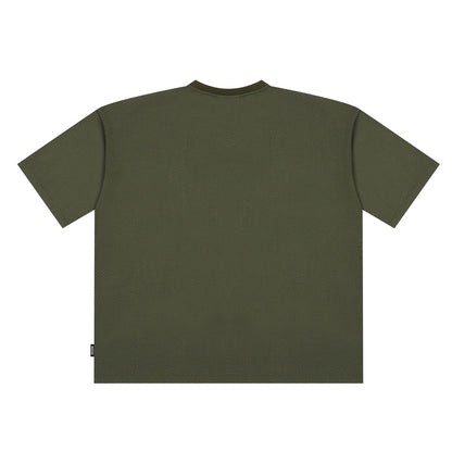 Freedom logo mesh overfit T-shirt (haki)