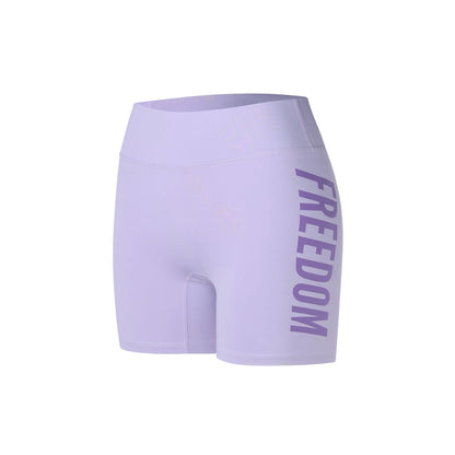 Women's Freedom Big Logo Biker Shorts (Purple)