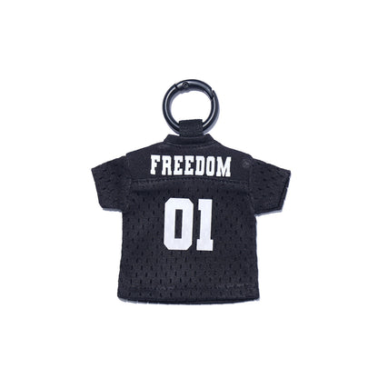 Mini Rugby Keyring (Black)
