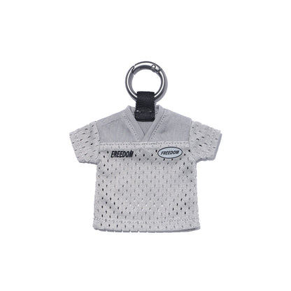 Mini Rugby Keyring (Gray)