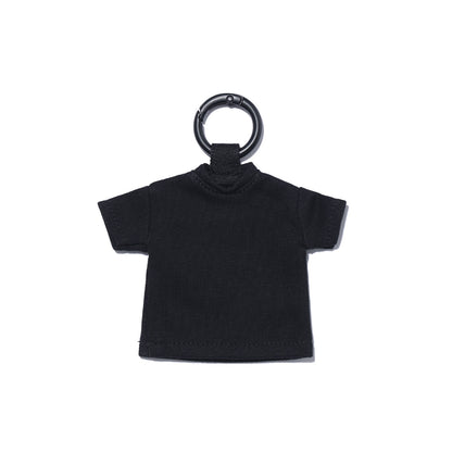 Mini Back Printing T-Shirts Keyring (Black/Red)