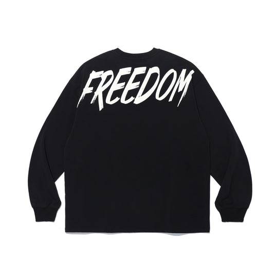 Freedom Back Print Long Sleeve (Black)