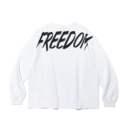 Freedom Back Print Long Sleeve (White)