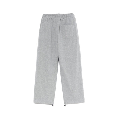 Freedom Lettering Cotton Pants (Grey)