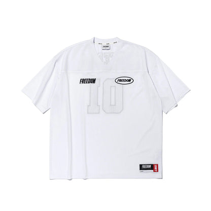 Freedom Mesh Rugby Jersey (White/Black)