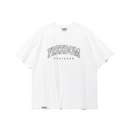 Freedom Arch Logo Semi-Overfit T-Shirt (White)