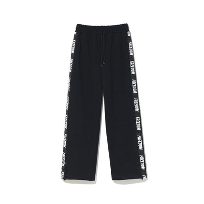 Women's Lettering Sweat Pants (Black)
