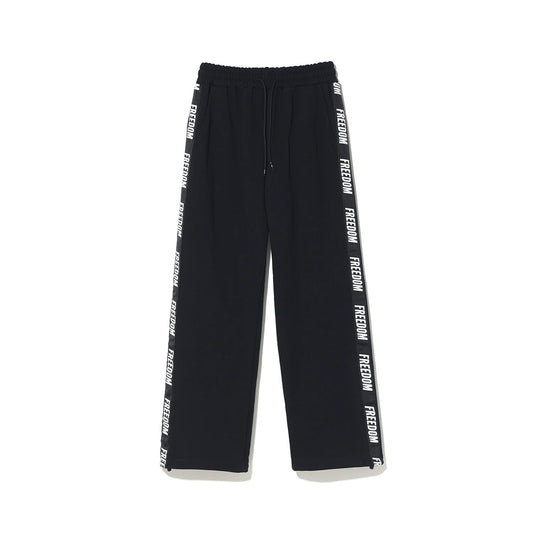 Women's Lettering Sweat Pants (Black)