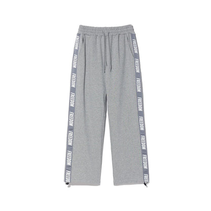 Women's Lettering Sweat Pants (Grey)