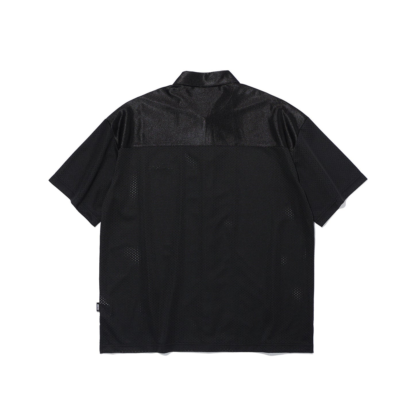 Split Short Sleeve Shirt (Black)