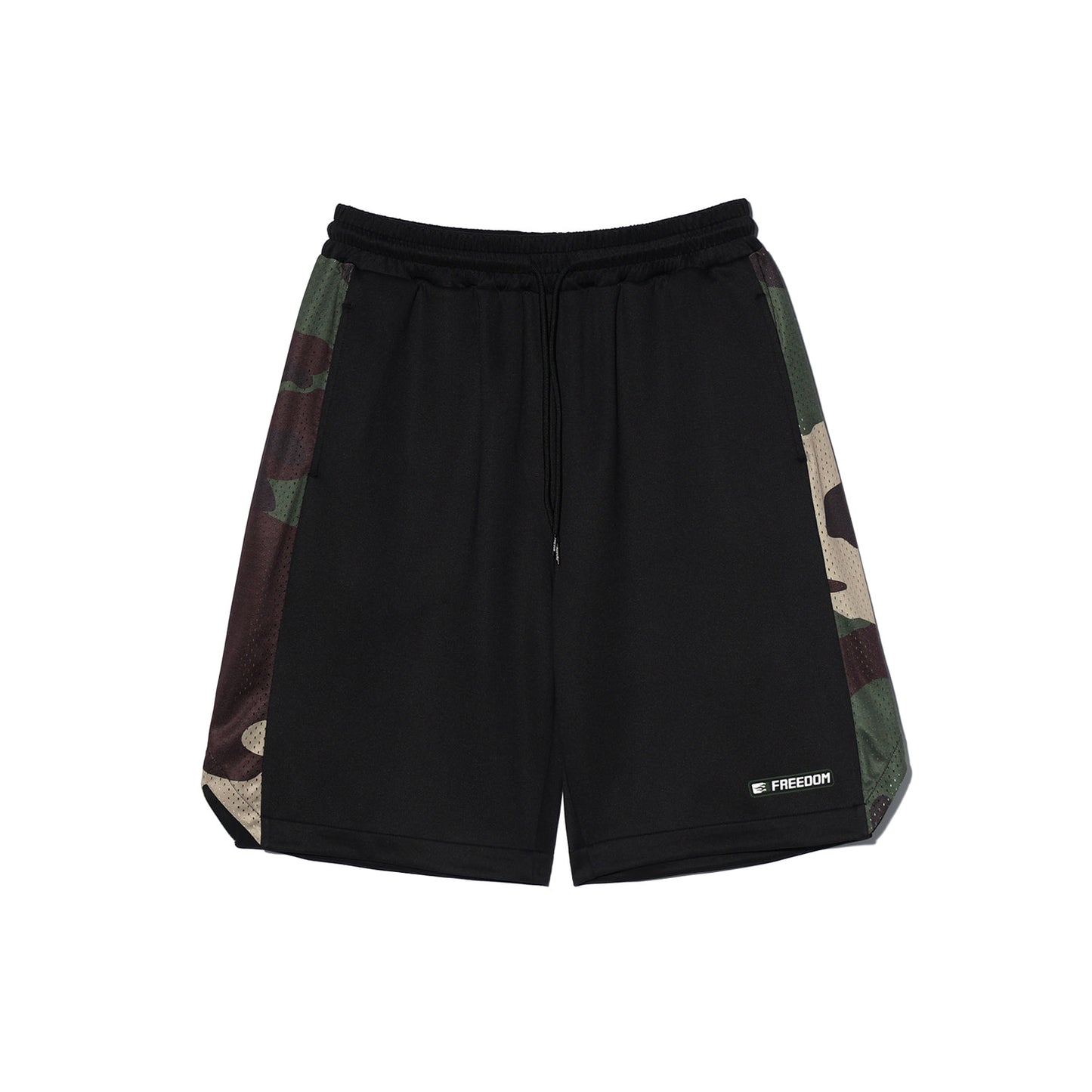 Side Camo Bermuda Shorts (Black)