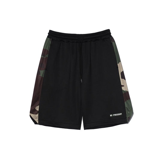 Side Camo Bermuda Shorts (Black)