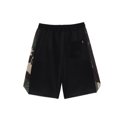 Side Camo Bermuda Shorts (Black)