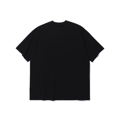 Side Chest Man Print T-Shirt (Black)