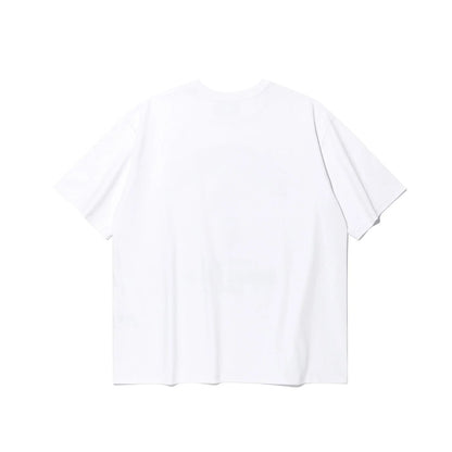 Side Chest Man Print T-Shirt (White)
