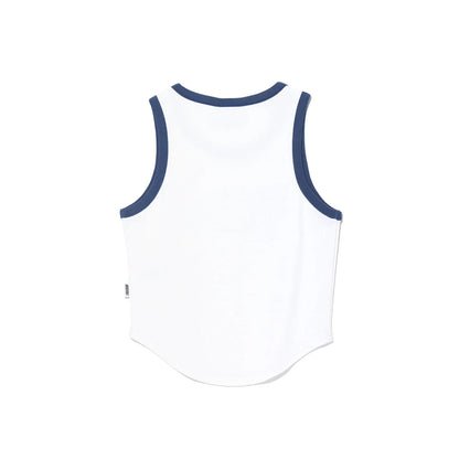 Women's Logo Ringer Sleeveless (White)