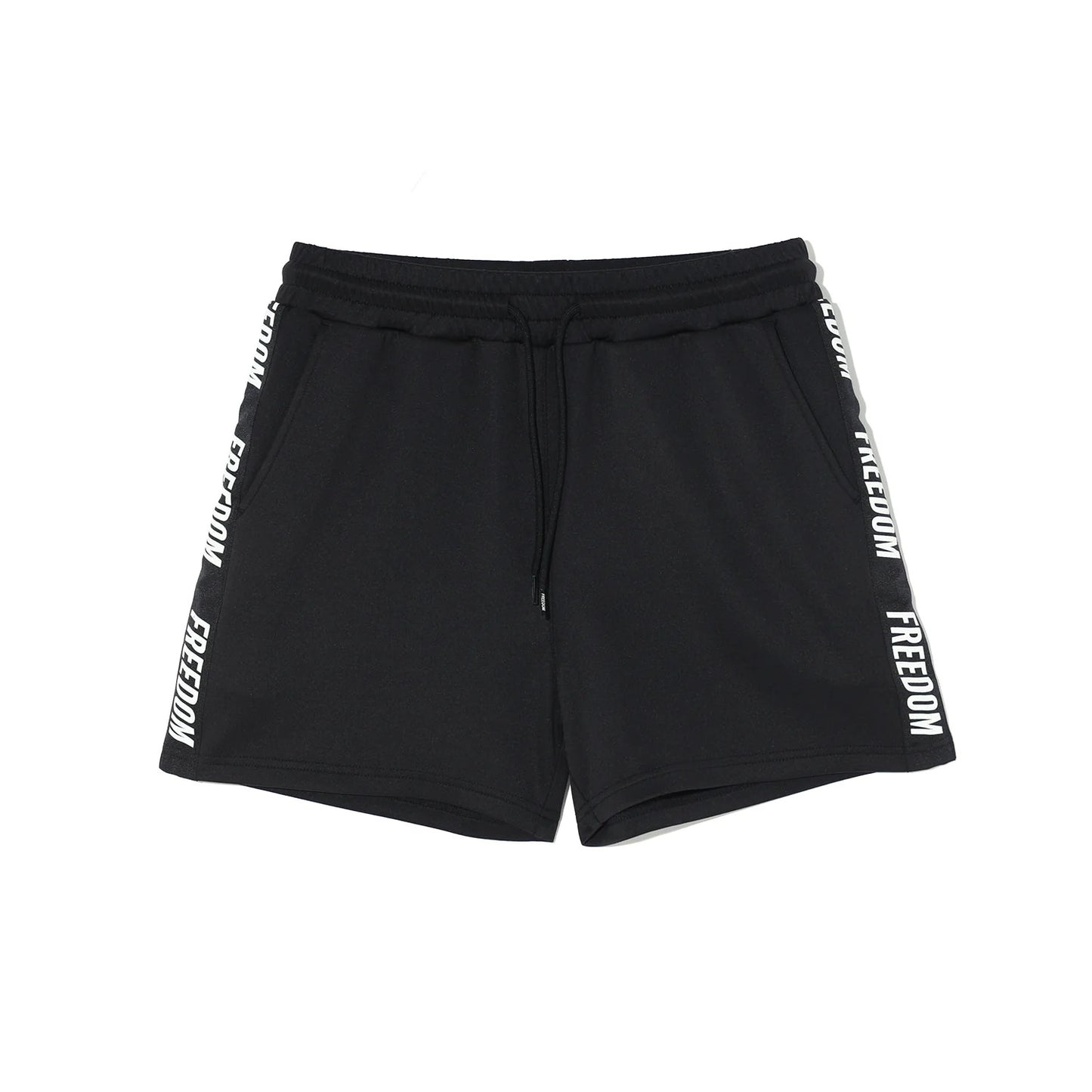 Women's Freedom Lettering Shorts (Black)