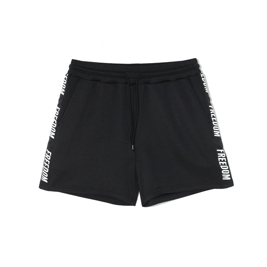 Women's Freedom Lettering Shorts (Black)