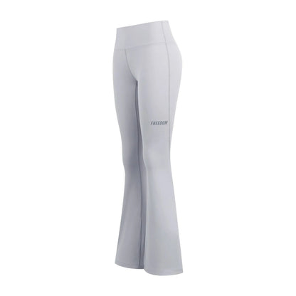 Women's Small Logo Bootcut Leggings (Grey)