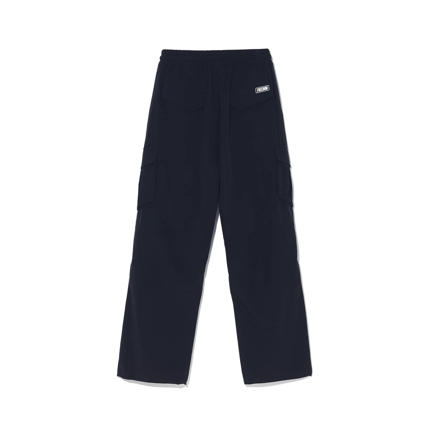 Stretch Parachute Cargo Pants (Black)