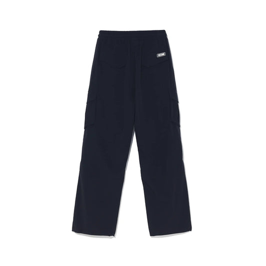 Stretch Parachute Cargo Pants (Black)